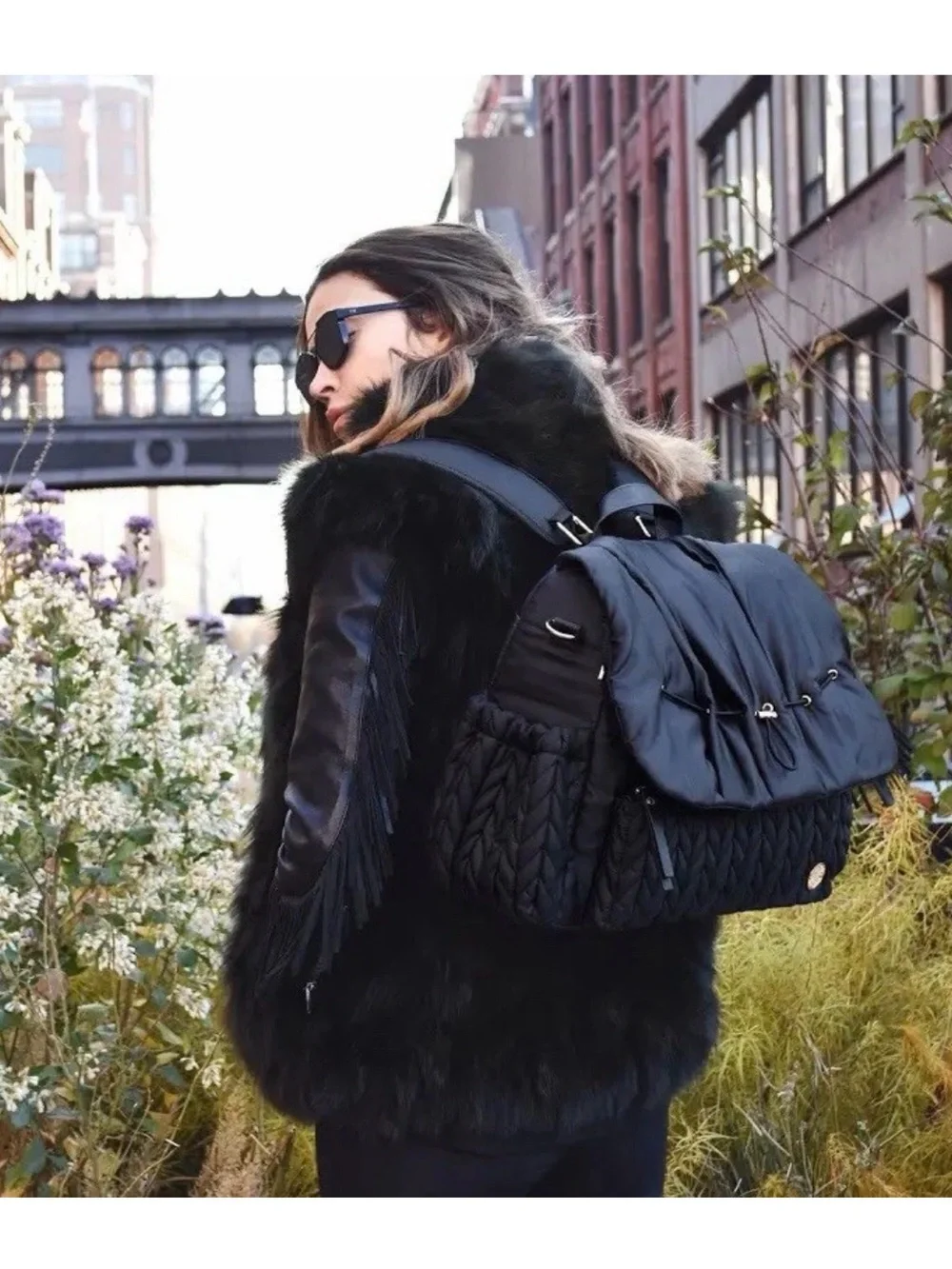 HAPP Brand Black Diaper Bag